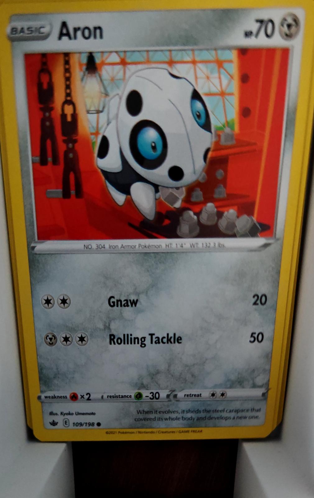 Aron - 109/198 - - CHILLING REIGN - Pokemon - Common | AA57-21