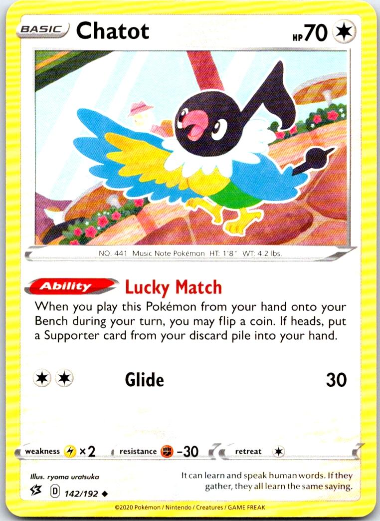 Chatot - 142/192 - - REBEL CLASH - Pokemon - Uncommon | AB76-25