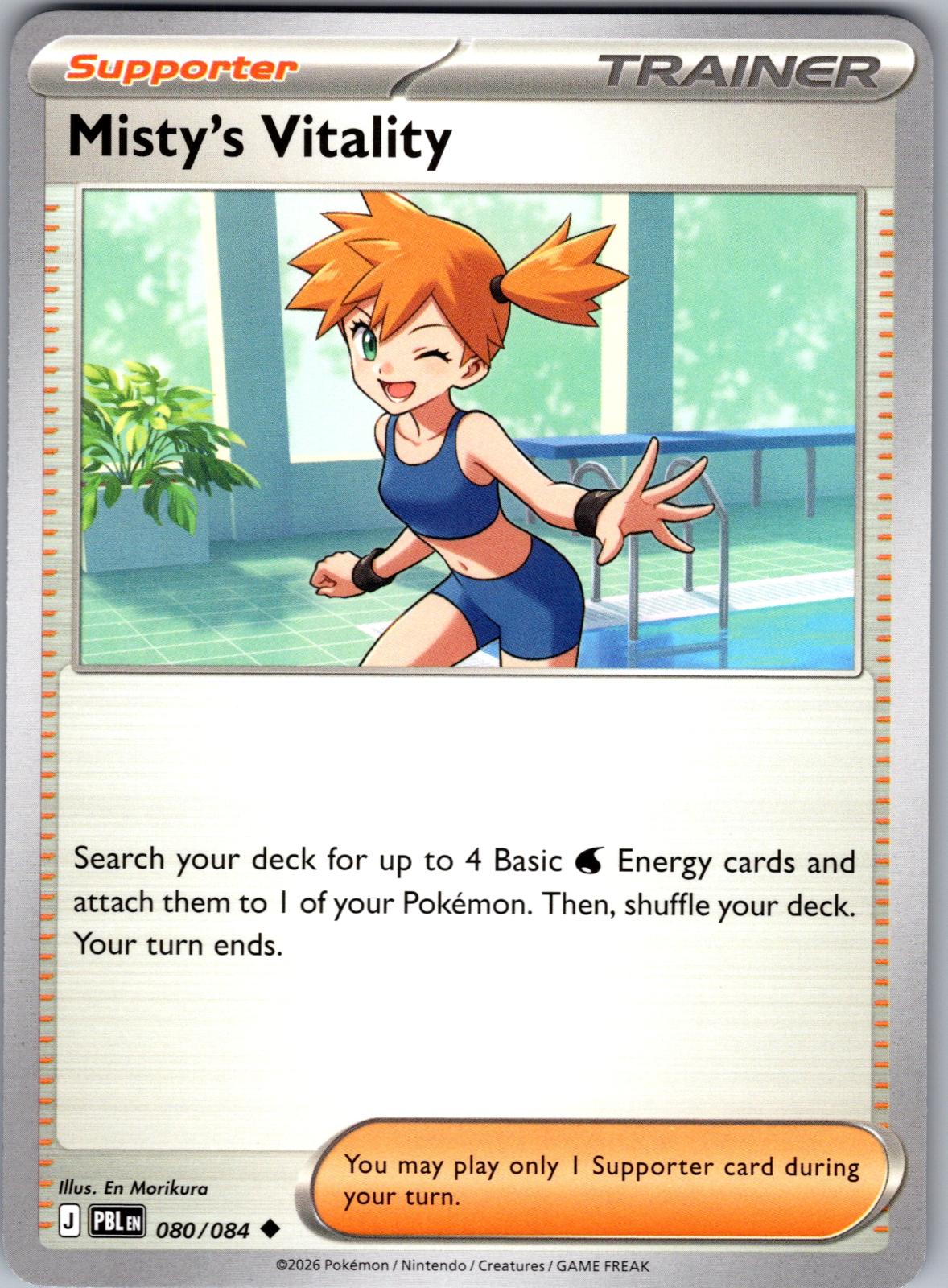 Misty's Vitality - 080/084 - - PITCH BLACK - Pokemon - Uncommon | AA77-33