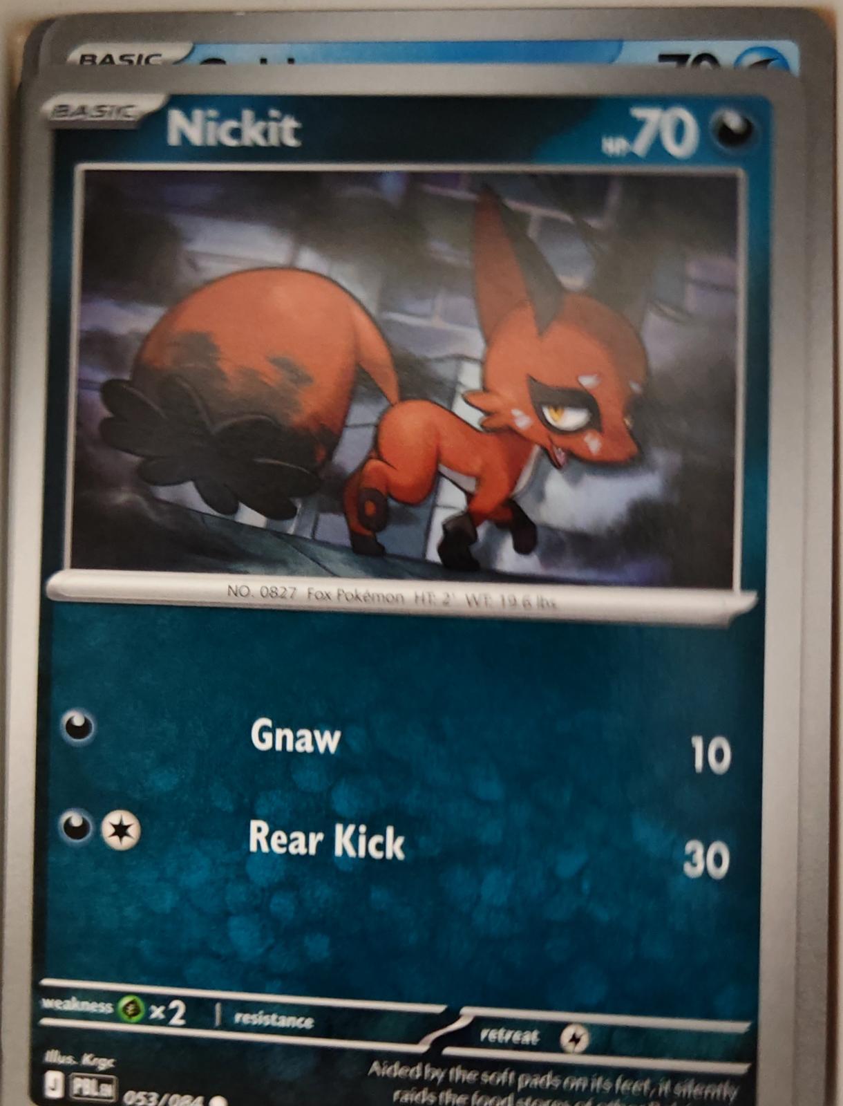 Nickit - 053/084 - - PITCH BLACK - Pokemon - Common | AA16-16