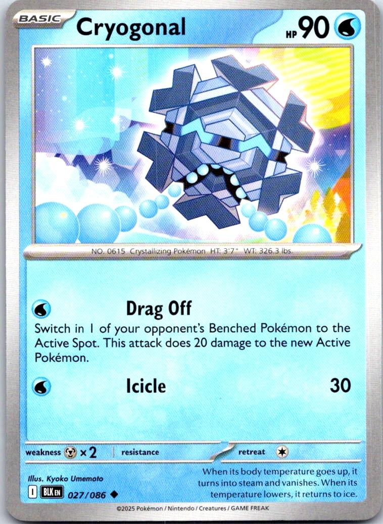 Cryogonal - 027/086 - - BLACK BOLT - Pokemon - Uncommon | AA109-41