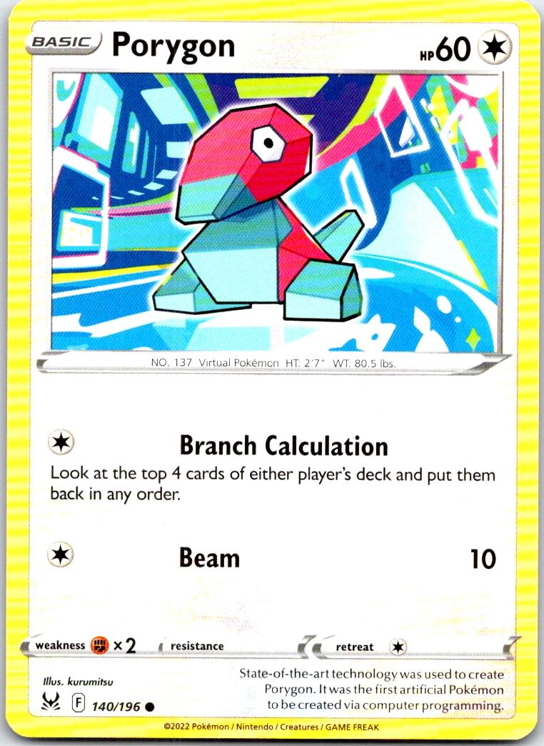 Porygon - 140/196 - - LOST ORIGIN - Pokemon - Common | AB43-27