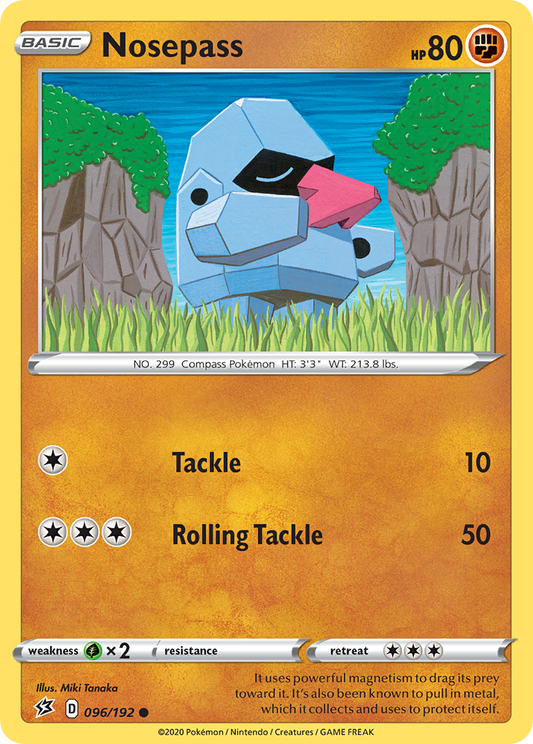 Nosepass - 096/192 - - REBEL CLASH - Pokemon - Common | AA67-44
