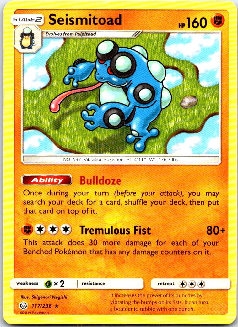 Seismitoad - 117/236 - - COSMIC ECLIPSE - Pokemon - Rare | AB65-37