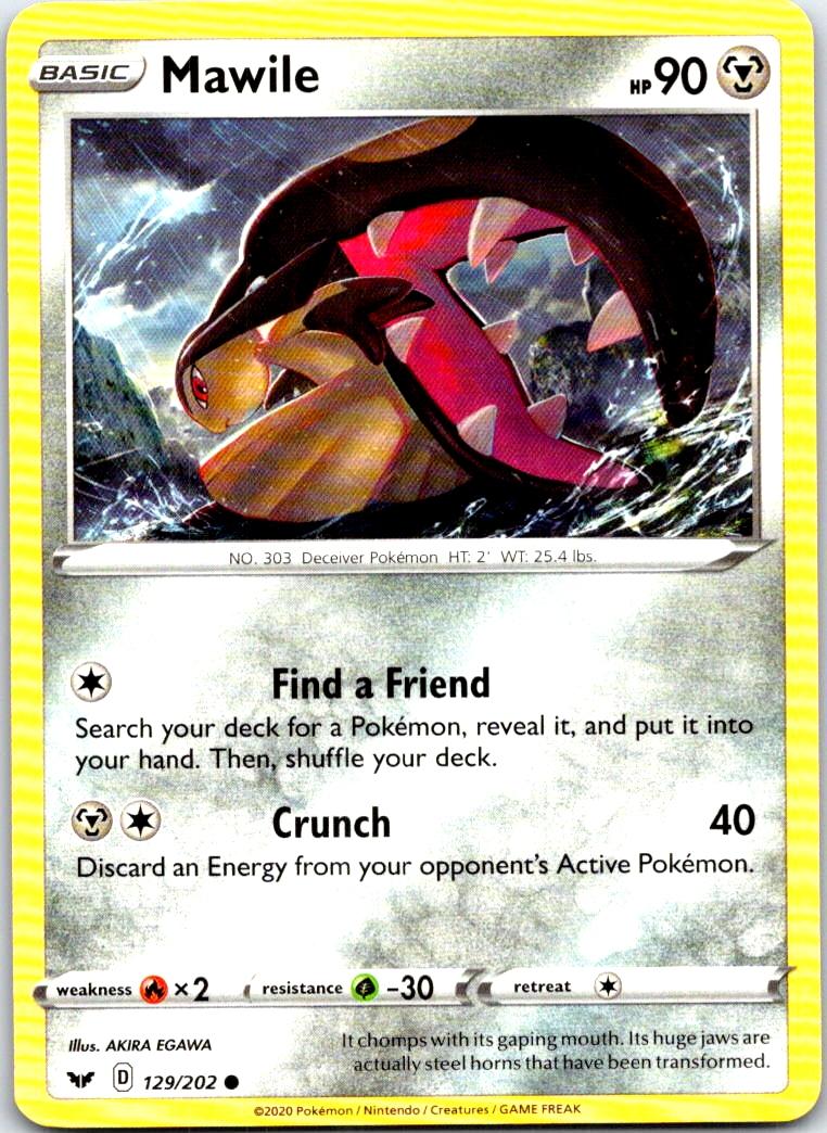 Mawile - 129/202 - - SWORD & SHIELD - Pokemon - Common | AB72-43