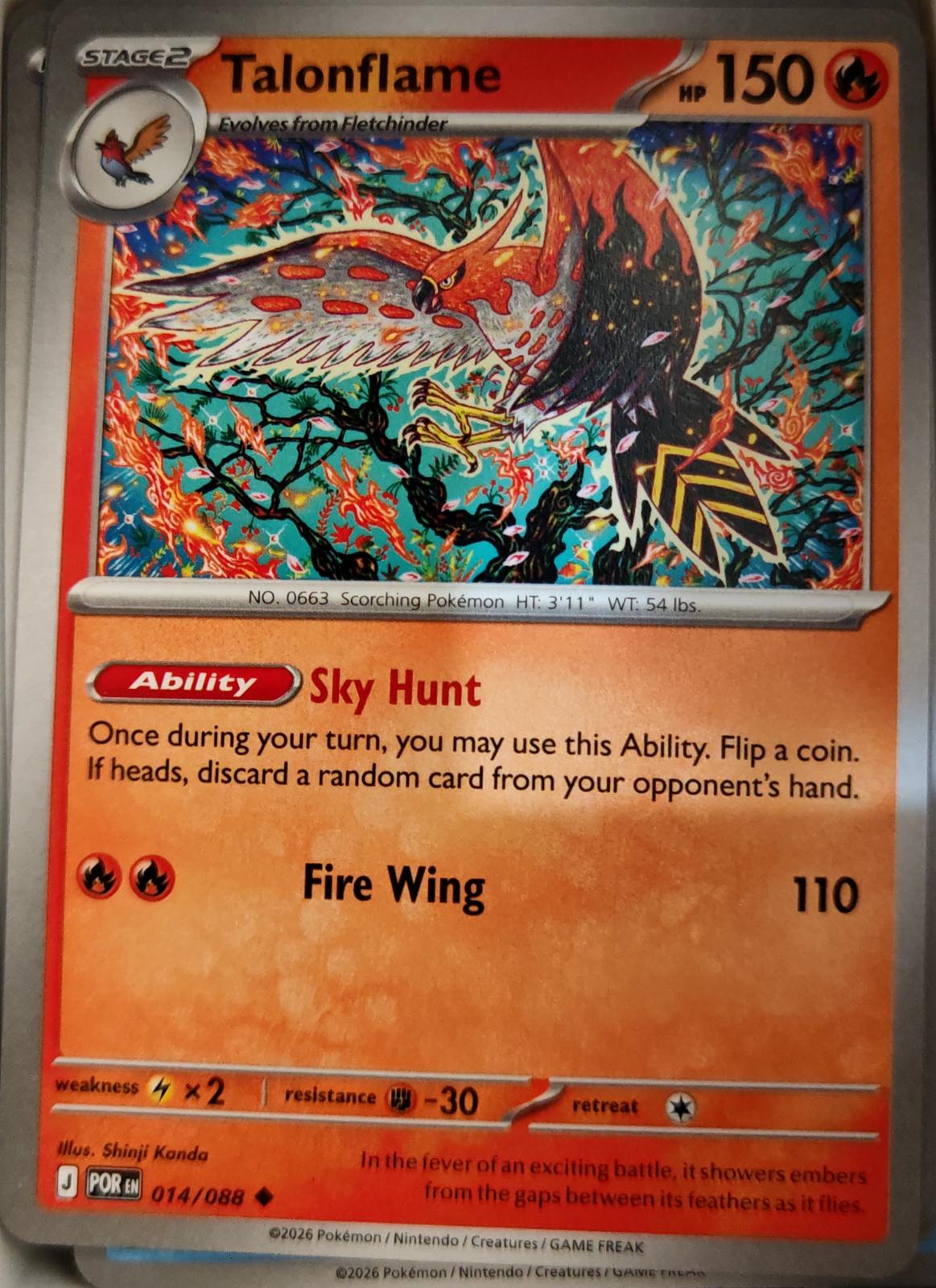 Talonflame - 014/088 - - PERFECT ORDER - Pokemon - Uncommon | AA05-35