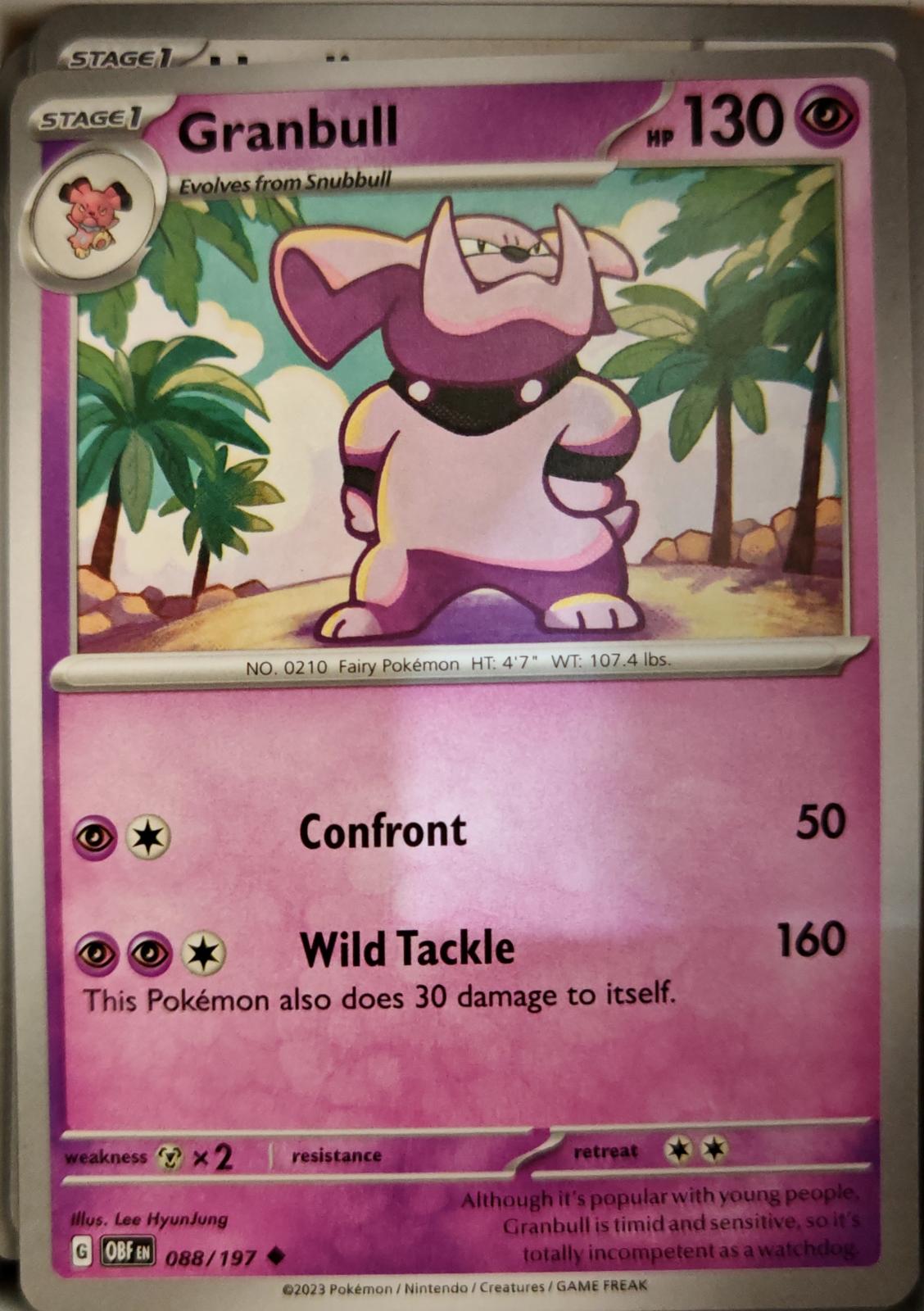 Granbull - 088/197 - - OBSIDIAN FLAMES - Pokemon - Uncommon | AA05-56