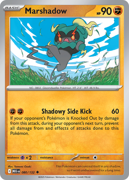 Marshadow - 080/132 - - MEGA EVOLUTION - Pokemon - Uncommon | AA02-48