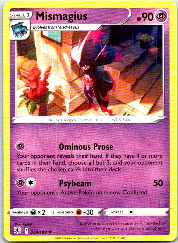 Mismagius - 059/189 - - ASTRAL RADIANCE - Pokemon - Rare | AC05-12