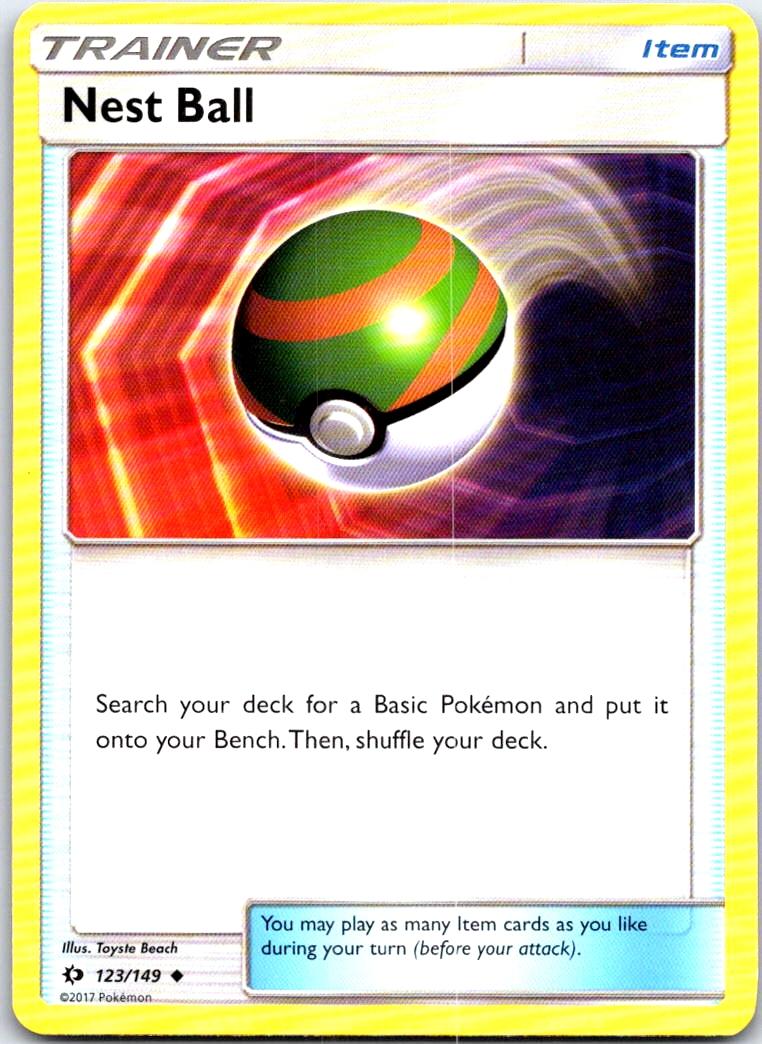 Nest Ball - 123/149 - - SM BASE SET - Pokemon - Uncommon | AB63-24