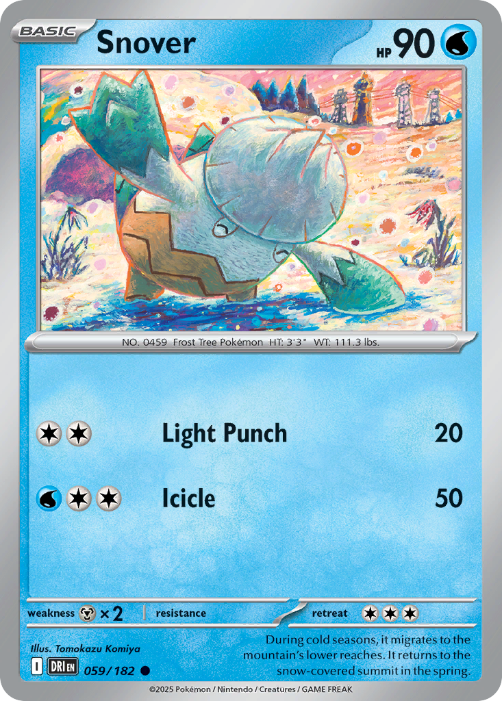 Snover - 059/182 - - DESTINED RIVALS - Pokemon - Common | AA53-13