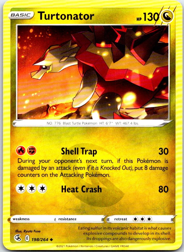 Turtonator - 198/264 - - FUSION STRIKE - Pokemon - Uncommon | AB40-5
