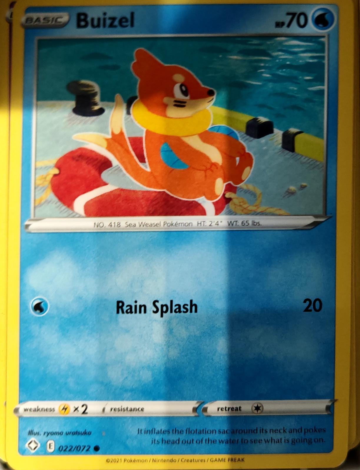 Buizel - 022/072 - - SHINING FATES - Pokemon - Common | AA67-39