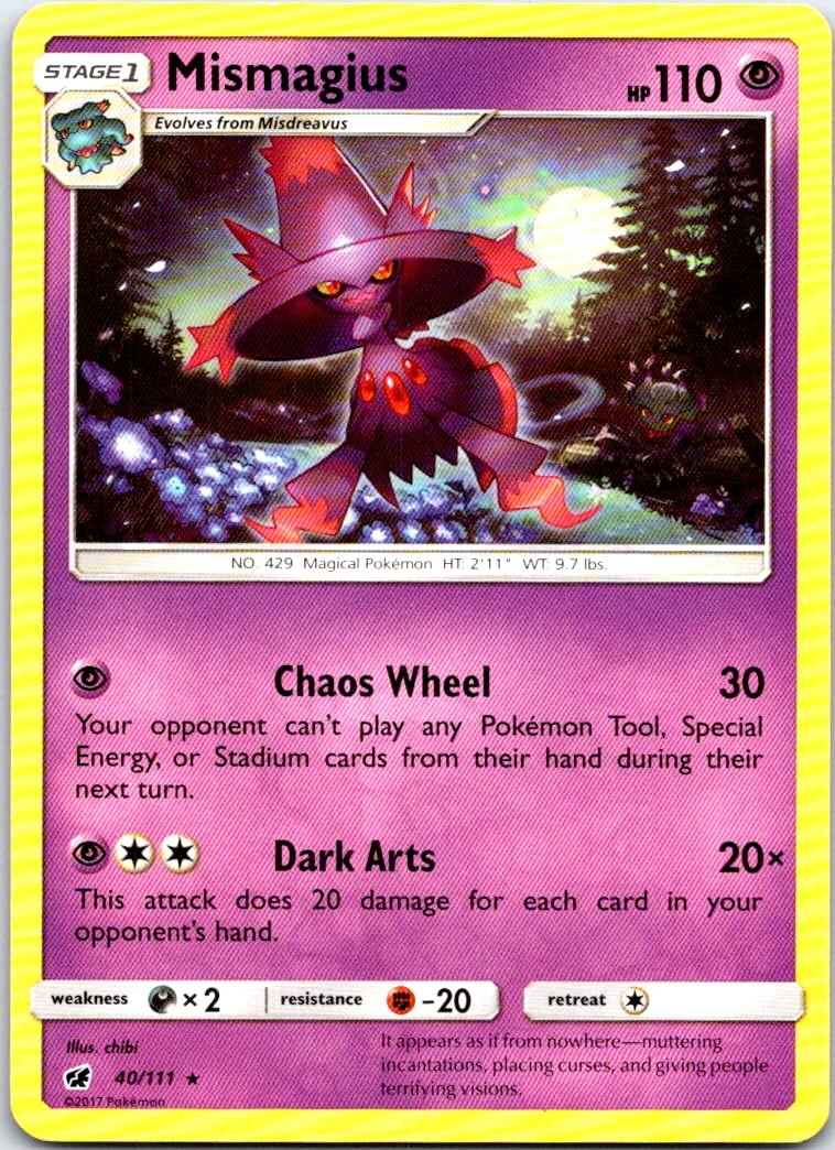 Mismagius - 40/111 - - CRIMSON INVASION - Pokemon - Rare | AB47-11