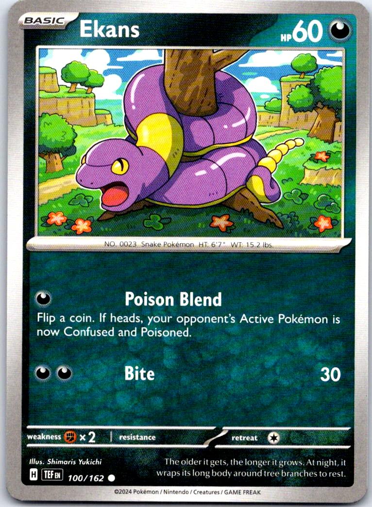 Ekans - 100/162 - - TEMPORAL FORCES - Pokemon - Common | AB26-11