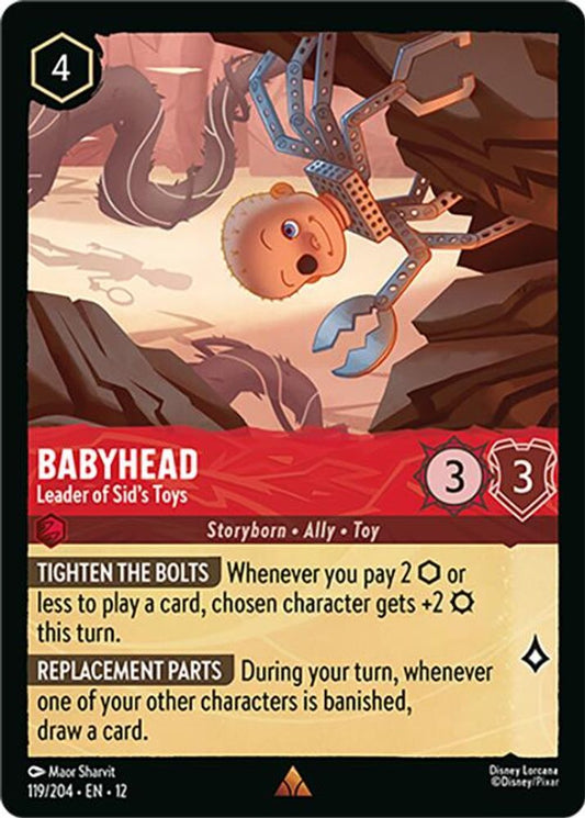 Babyhead - Leader of Sid's Toys - 119/204 - - WILDS UNKNOWN - Lorcana - | LAA01-35