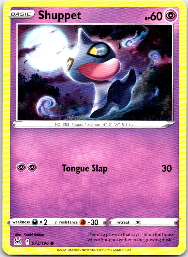 Shuppet - 072/196 - - LOST ORIGIN - Pokemon - Common | AB48-22