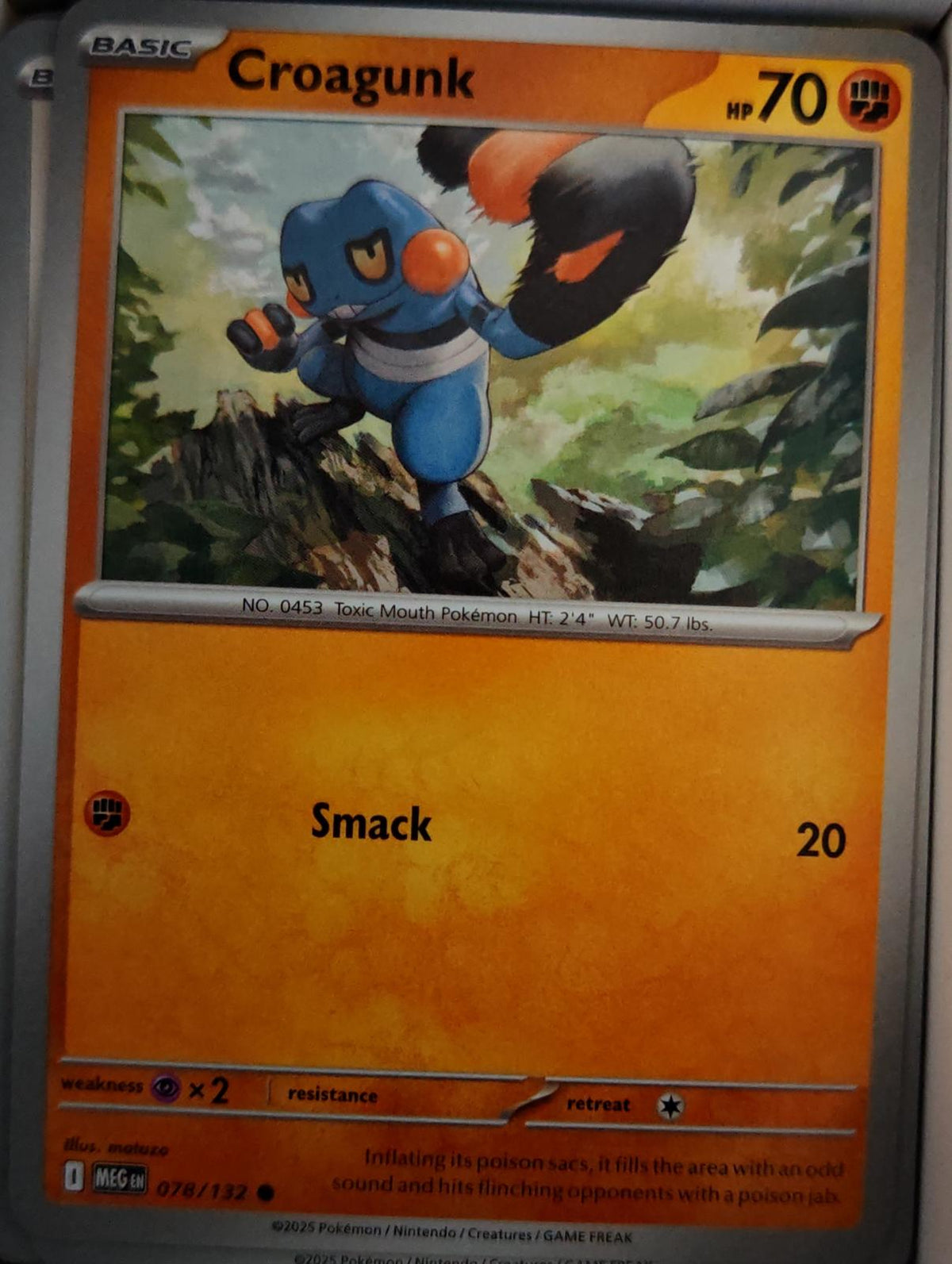 Croagunk - 078/132 - - MEGA EVOLUTION - Pokemon - Common | AA57-49