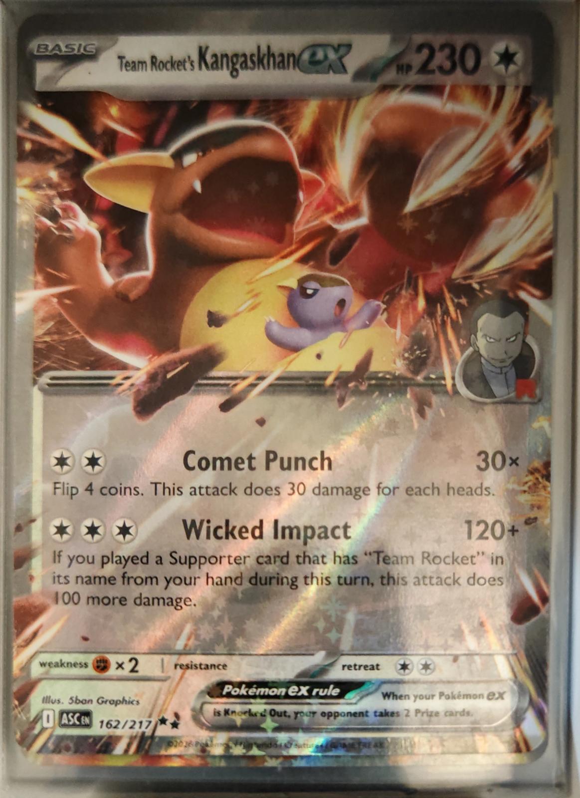 Team Rocket's Kangaskhan ex - 162/217 - Holo - ASCENDED HEROES - Pokemon - | AA37-50