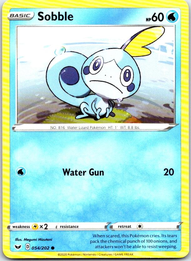 Sobble - 054/202 - - SWORD & SHIELD - Pokemon - Common | AC16-50