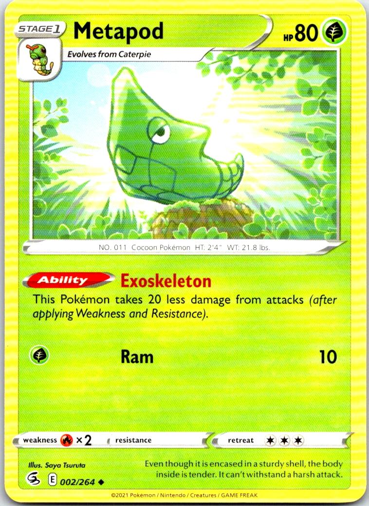 Metapod - 002/264 - - FUSION STRIKE - Pokemon - Uncommon | AB38-47