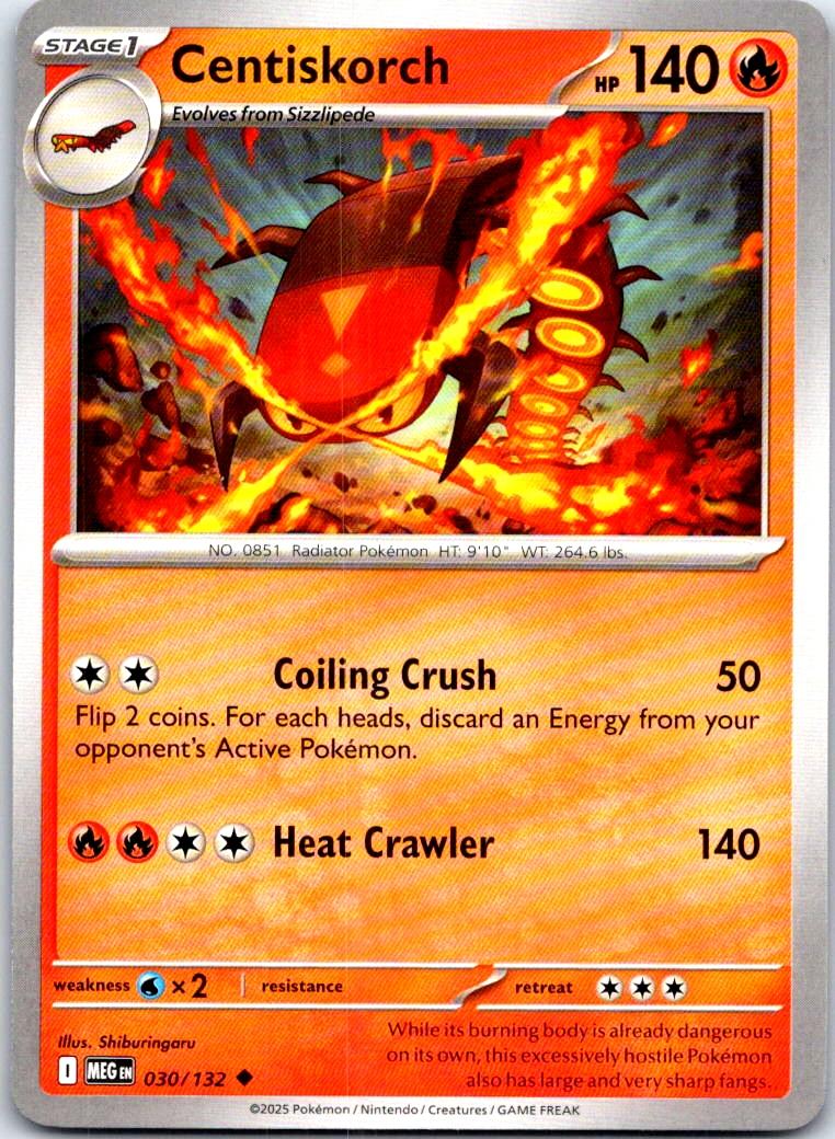 Centiskorch - 030/132 - - MEGA EVOLUTION - Pokemon - Uncommon | AB68-44