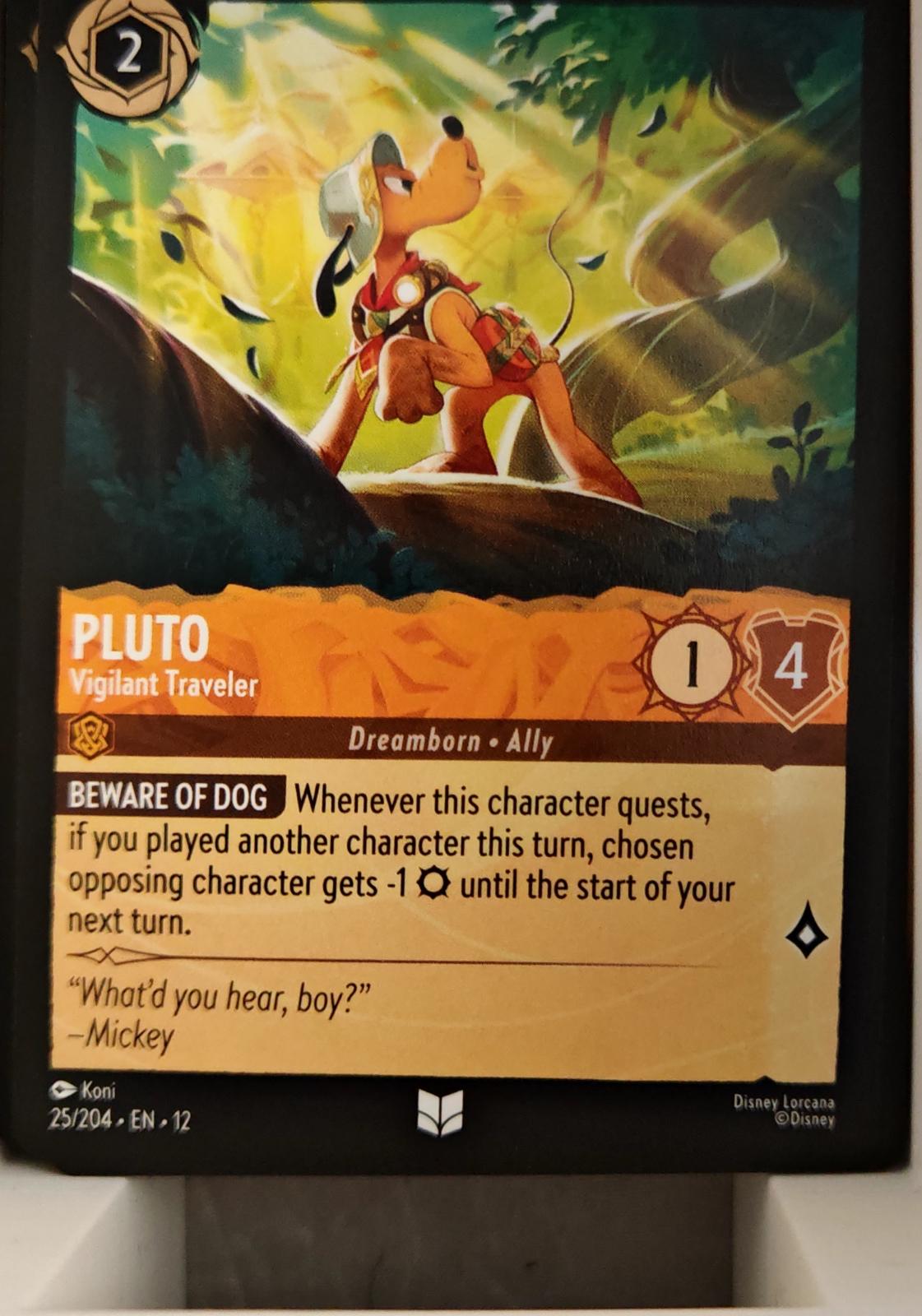 Pluto - Vigilant Traveler - 25/204 - - WILDS UNKNOWN - Lorcana - | LAA01-71