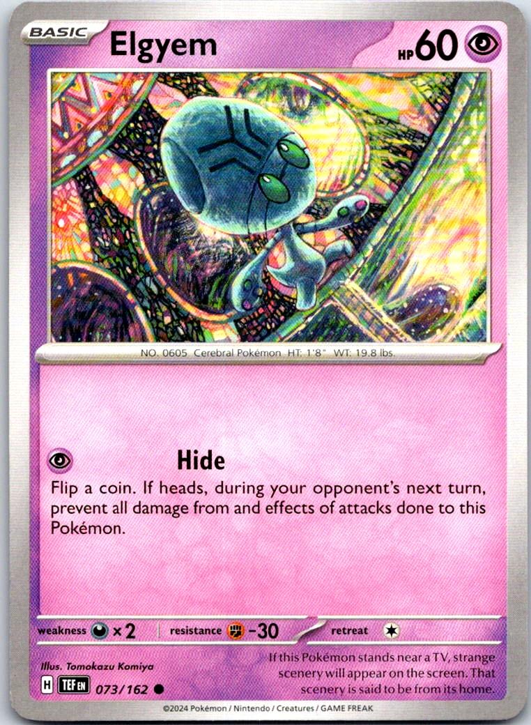 Elgyem - 073/162 - - TEMPORAL FORCES - Pokemon - Common | AB11-31