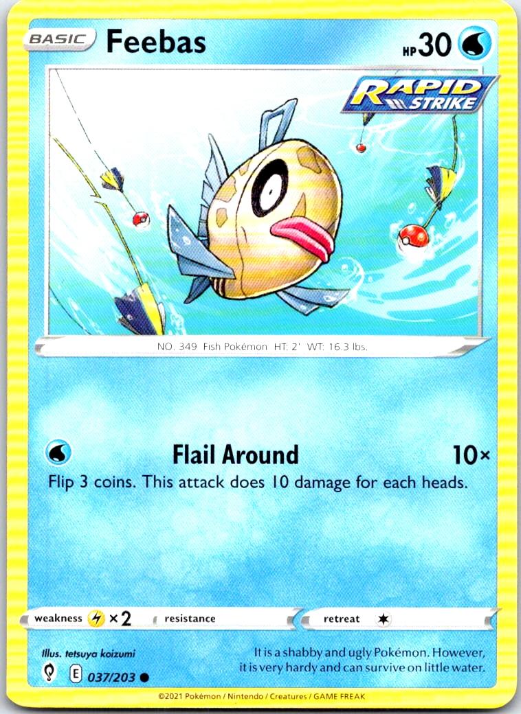 Feebas - 037/203 - - EVOLVING SKIES - Pokemon - Common | AB44-20