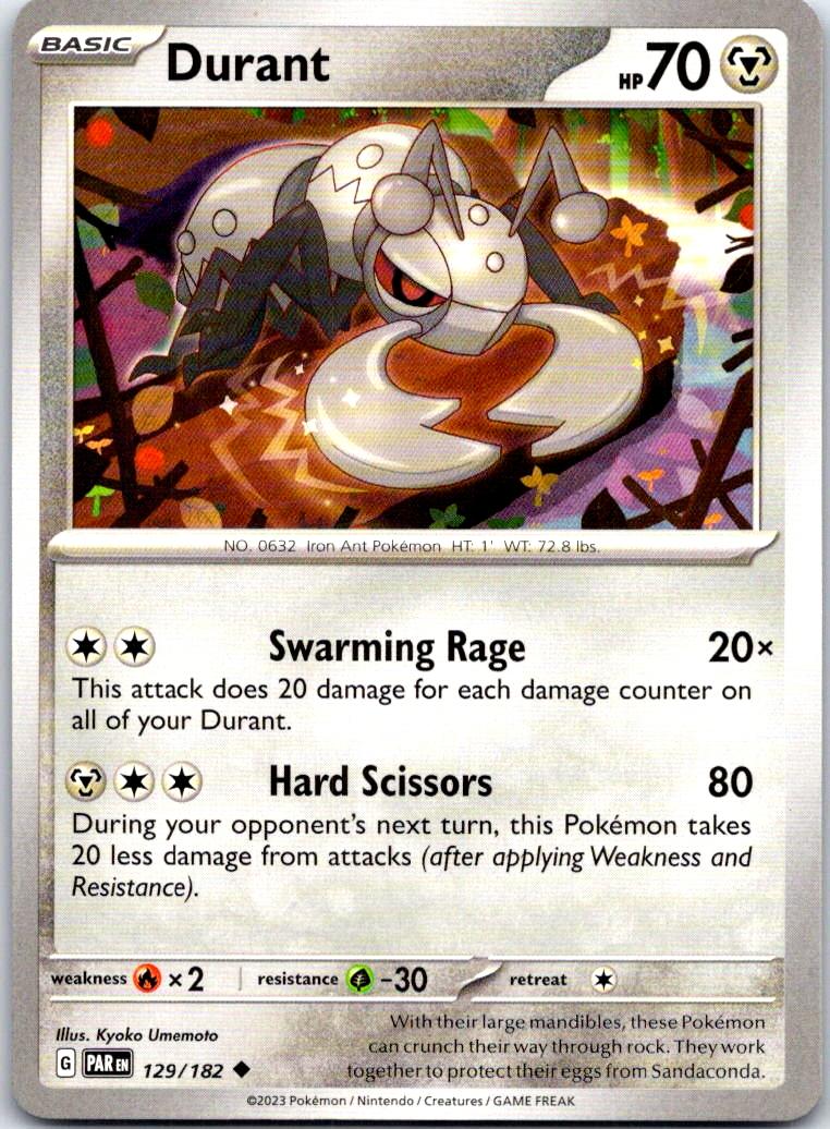 Durant - 129/182 - - PARADOX RIFT - Pokemon - Uncommon | AB24-25
