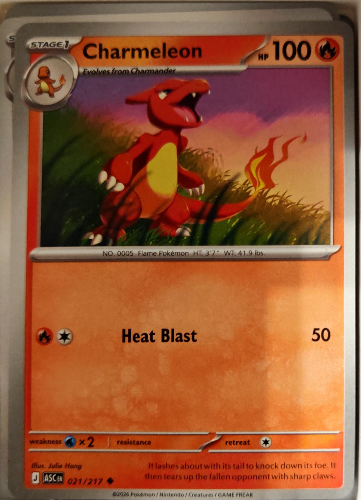 Charmeleon - 021/217 - - ASCENDED HEROES - Pokemon - Uncommon | AA01-11