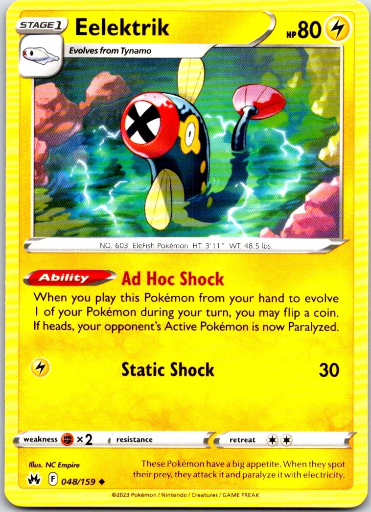 Eelektrik - 048/159 - - CROWN ZENITH - Pokemon - Uncommon | AA100-32