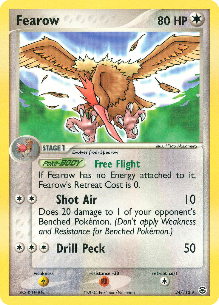 Fearow - 24/112 - - FIRERED & LEAFGREEN - Pokemon - Rare | AA114-30