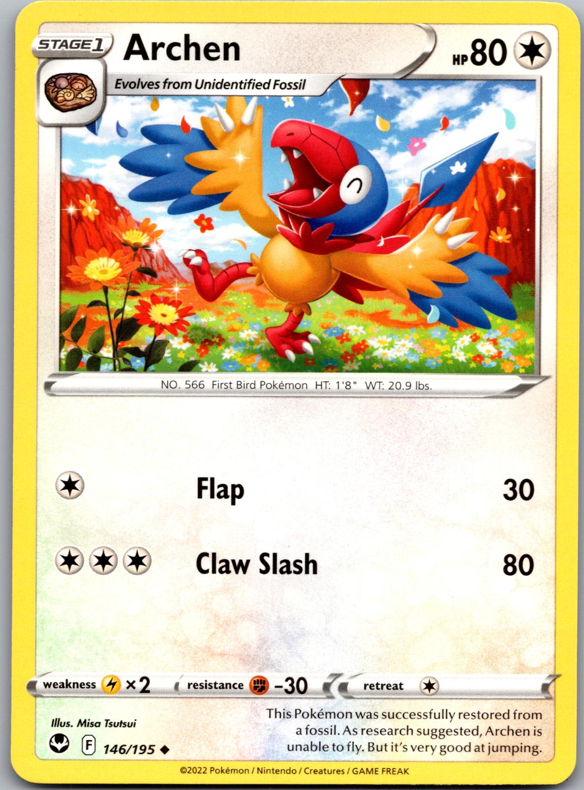 Archen - 146/195 - - SILVER TEMPEST - Pokemon - Uncommon | AA90-43
