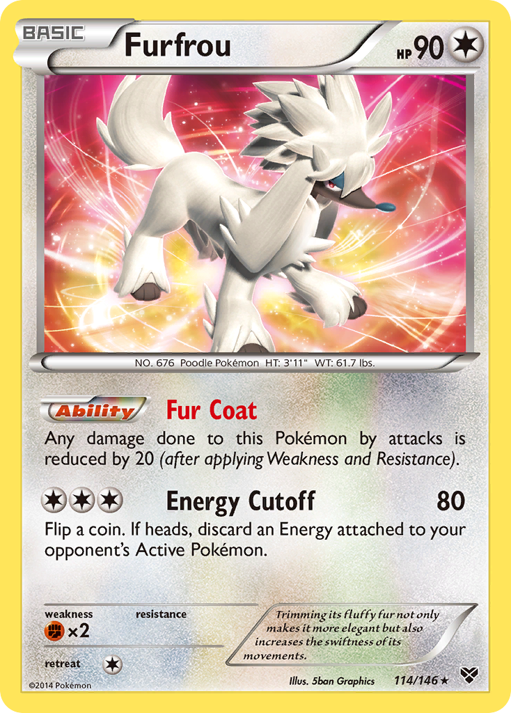 Furfrou - 114/146 - Holo - XY - Pokemon - Rare | AA38-1