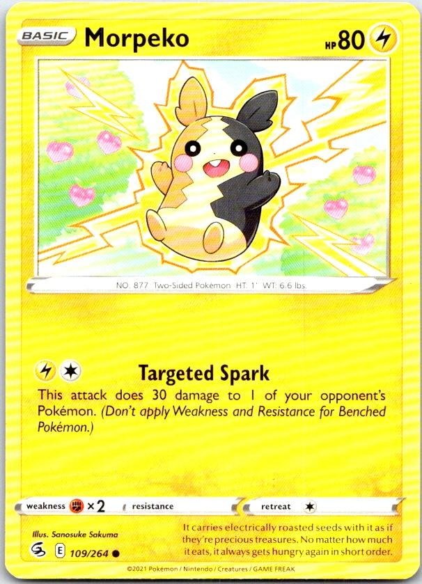 Morpeko - 109/264 - - FUSION STRIKE - Pokemon - Common | AC07-8