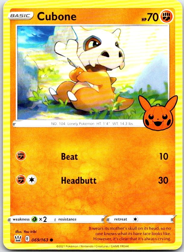 Cubone - 069/163 - - TRICK OR TRADE BOOSTER - Pokemon - Promo | AC13-49