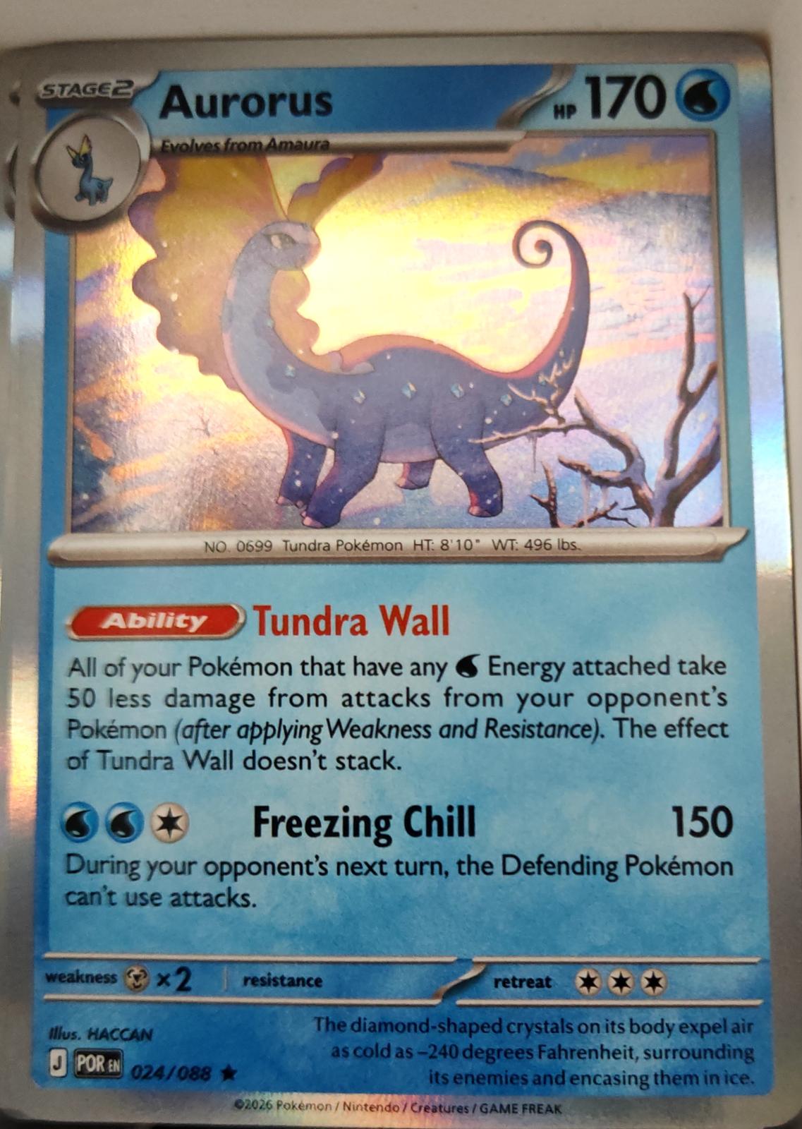 Aurorus - 024/088 - Holo - PERFECT ORDER - Pokemon - Rare | AA13-63