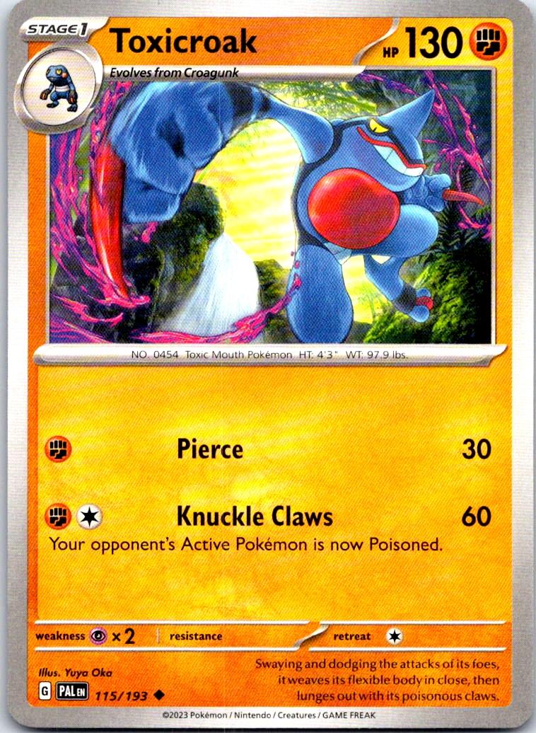 Toxicroak - 115/193 - - PALDEA EVOLVED - Pokemon - Uncommon | AB68-45