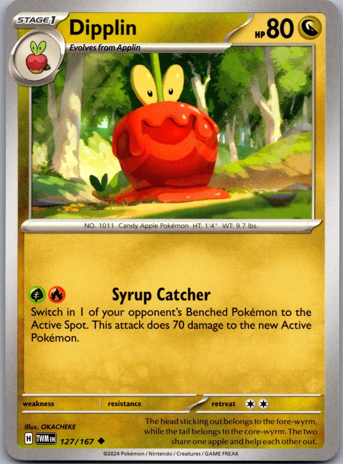 Dipplin - 127/167 - - TWILIGHT MASQUERADE - Pokemon - Uncommon | AA86-40