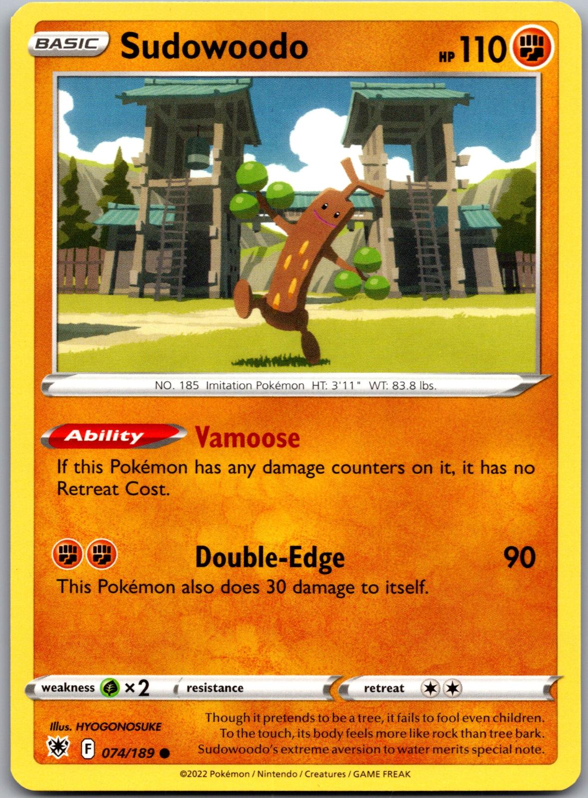 Sudowoodo - 074/189 - - ASTRAL RADIANCE - Pokemon - Common | AA89-19