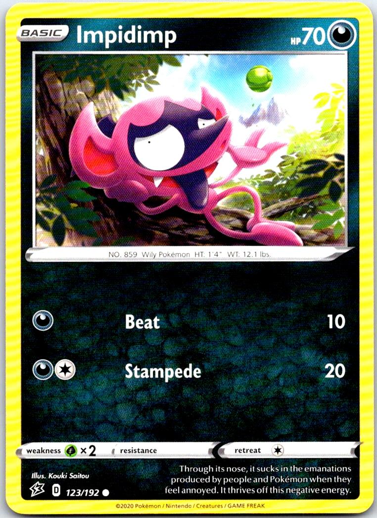 Impidimp - 123/192 - - REBEL CLASH - Pokemon - Common | AB75-21