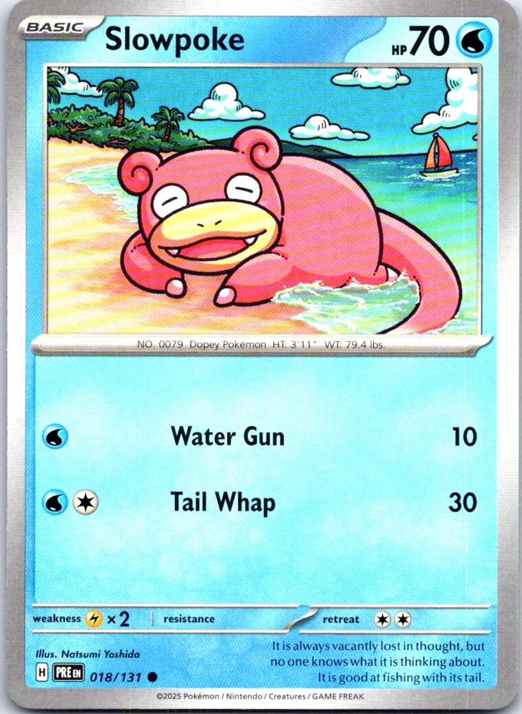 Slowpoke - 018/131 - - PRISMATIC EVOLUTIONS - Pokemon - Common | AB59-20
