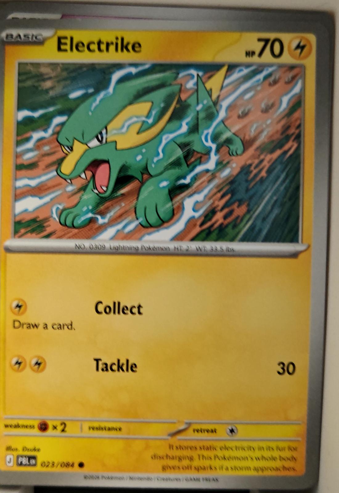 Electrike - 023/084 - - PITCH BLACK - Pokemon - Common | AA17-50