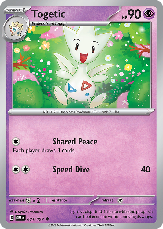 Togetic - 084/197 - - OBSIDIAN FLAMES - Pokemon - Uncommon | AA05-76