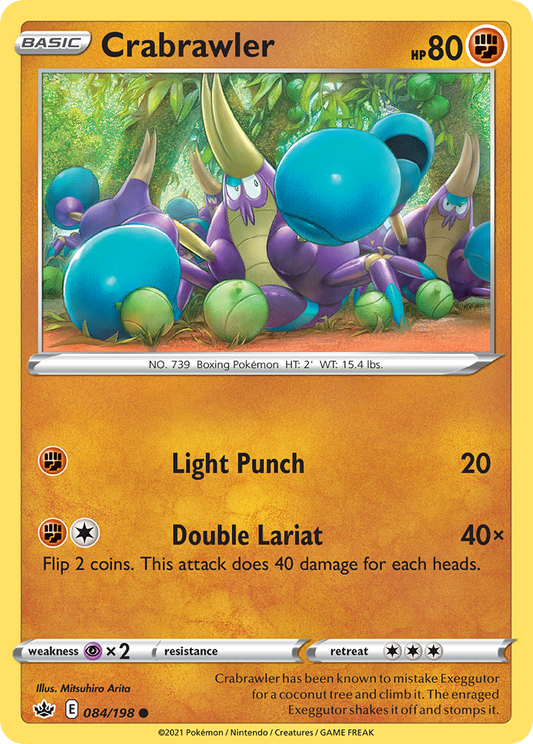 Crabrawler - 084/198 - - CHILLING REIGN - Pokemon - Common | AA03-36