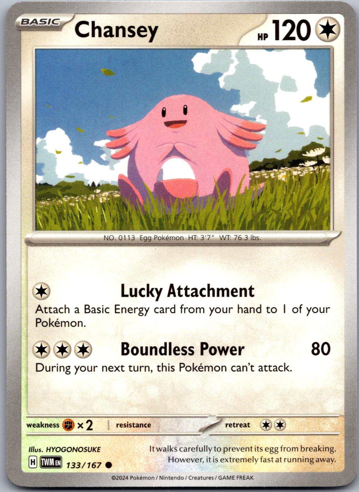Chansey - 133/167 - - TWILIGHT MASQUERADE - Pokemon - Common | AA85-48