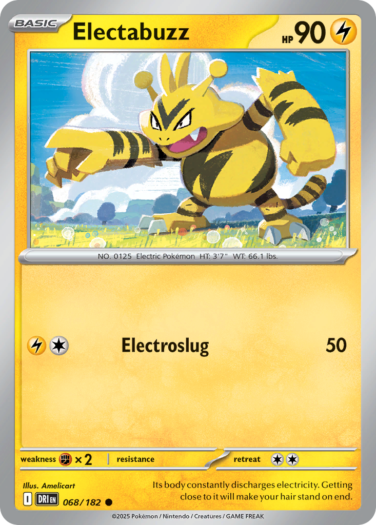 Electabuzz - 068/182 - Reverse Holo - DESTINED RIVALS - Pokemon - | AA19-28