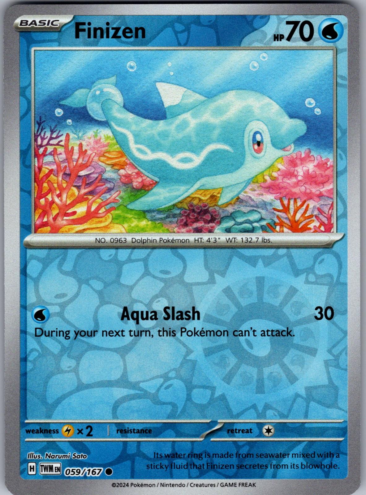 Finizen - 059/167 - Reverse Holo - TWILIGHT MASQUERADE - Pokemon - | AA82-20