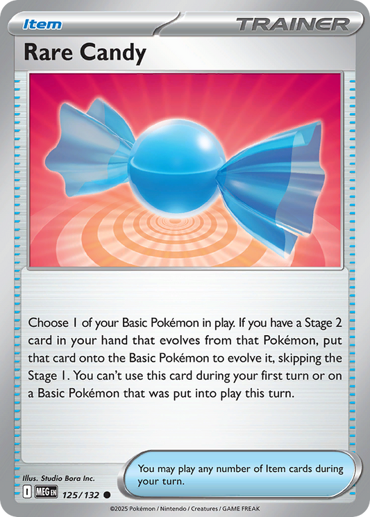 Rare Candy - 125/132 - Reverse Holo - MEGA EVOLUTION - Pokemon - | AA20-50